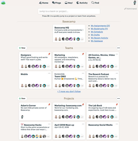 Basecamp User Experience 