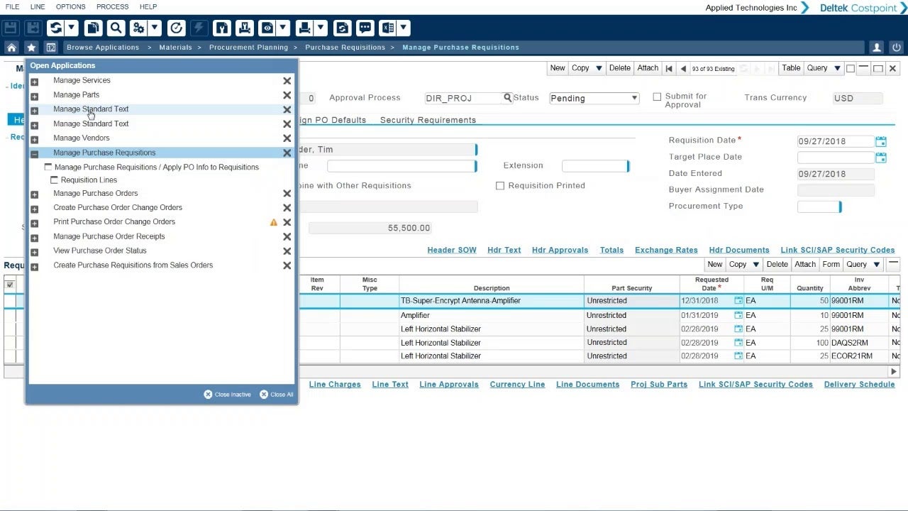 Deltek Costpoint ERP Software